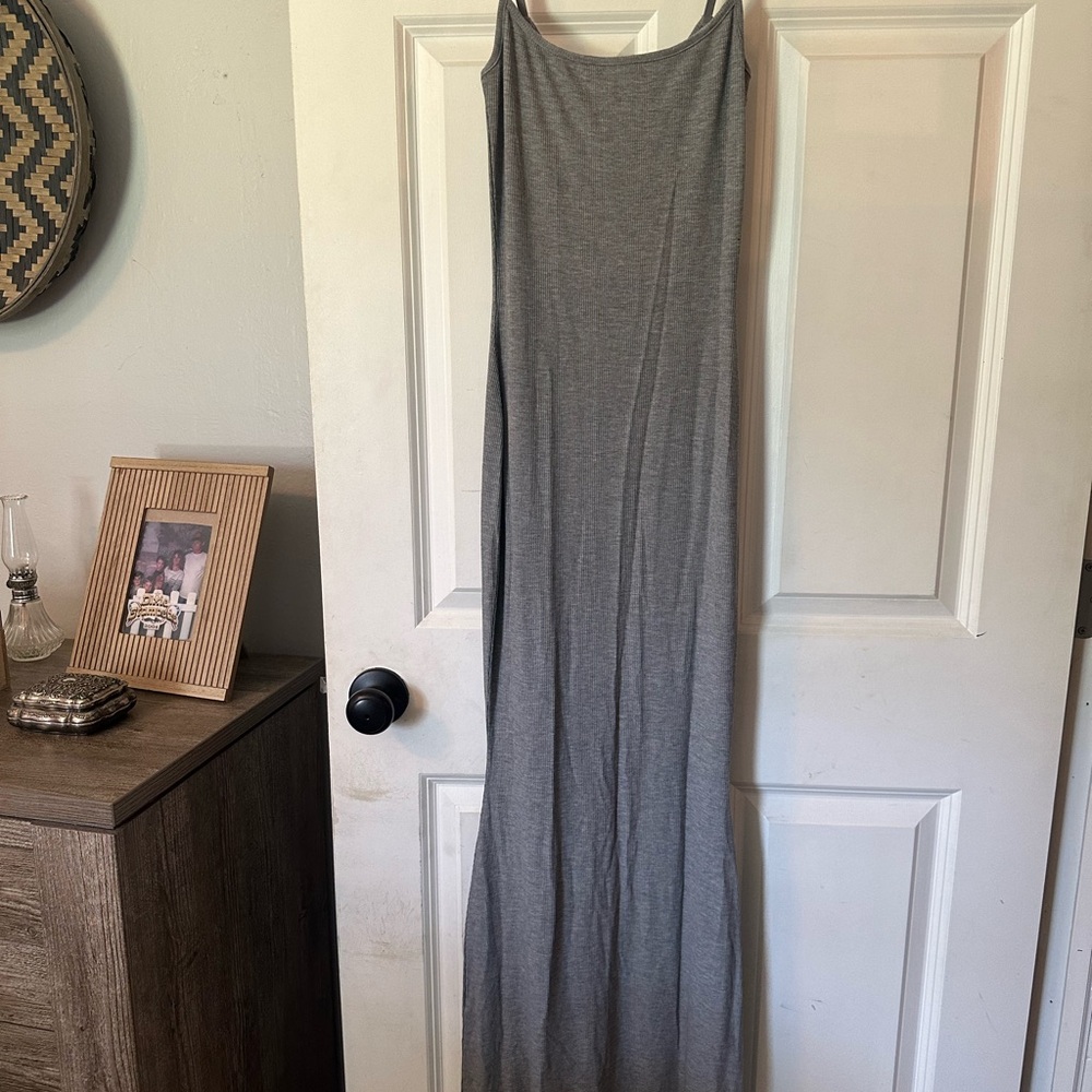 SKIMS Gray Maxi Dress
